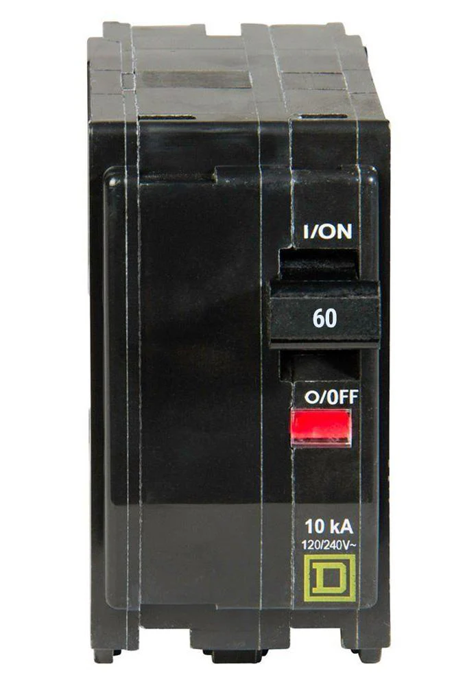 Square D 60A 2 Pole Push On Circuit Breaker-QO260