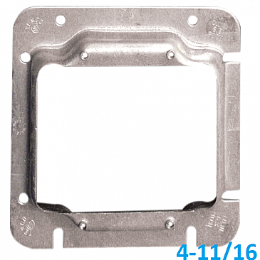 HUBBELL 1/2″ Raised Mud Ring 4-11-16 Square Cover Plate