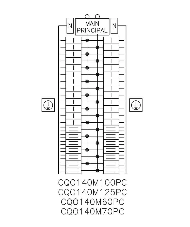 Square D Load centre, QO, 1 phase, 40 spaces, 54 circuits, 100A main breaker, PoN, NEMA1, CSA - Image 4